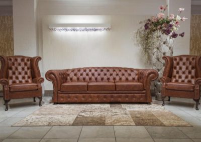 Bristol chesterfield bőr ülőgarnitúra