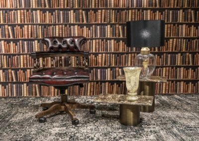 Captains chair chesterfield bőr forgószék