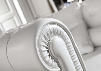 Classic Deluxe chesterfield bőr fotel