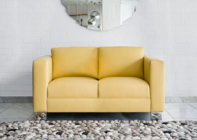 Eva 2 személyes modern bőr kanapé