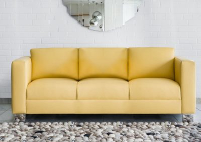 Eva 3 személyes modern bőr kanapé