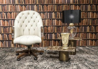 directors chair fehér chesterfield szék