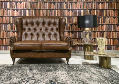 oxford chesterfield 2 személyes bőr kanapé