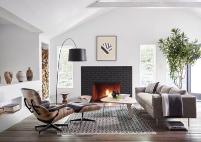 Eames design bőr fotel