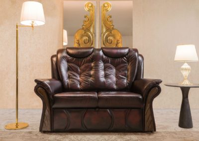 Admiral 2 személyes bőr kanapé