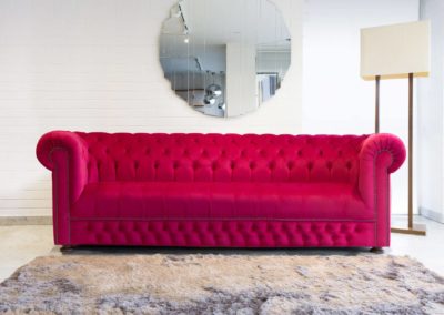 Belgravia vörös chesterfield kanapé