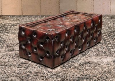 chesterfield bőr Dohányzóasztal